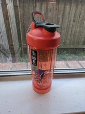 BlenderBottle Pro Series Shaker 28oz Orange Saffron Protein Shake Odor Resistant