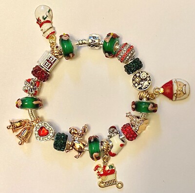  Pandora Weihnachten Sterling Silber Armband   European Charm Beads mit Box 3 