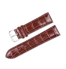 DeBeer Paris Watch band 16mm Havana Brown Crocodile Grain 124-16 Straps Deals