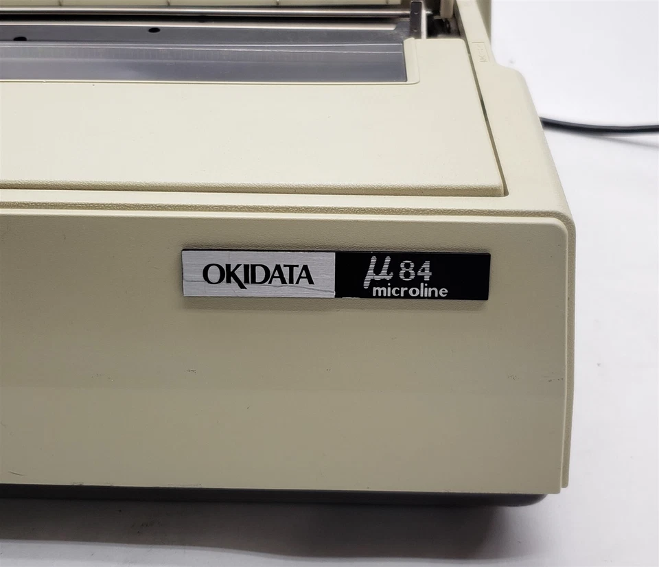 Okidata GE-8232 GE8232 U84 84 Microline Dot-Matrix Printer Vintage PARTS - Image 3 of 4