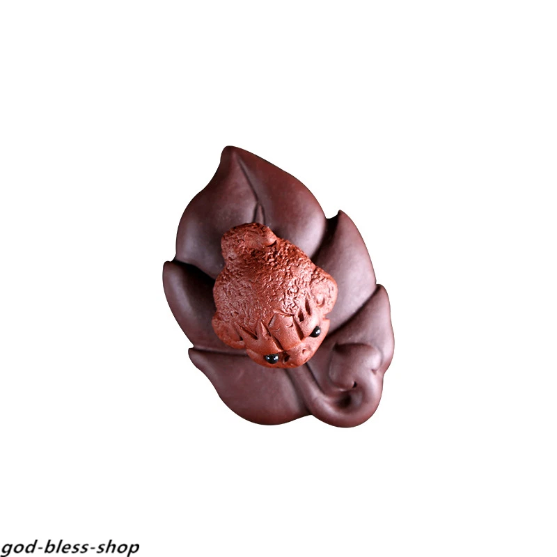 Venta caliente Dinero de la suerte Yixing Zisha Té Mascota Sapo Escultura Mesa Decoración Regalo Foto 4 de 4