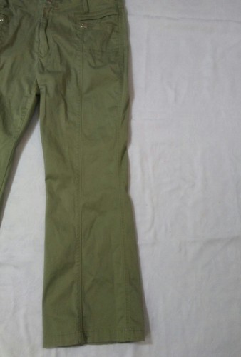 Elite Jeans Womens Size 23/24 Green Pants Stretchy Inseam 31" Cotton Blend - Imagen 5 de 12