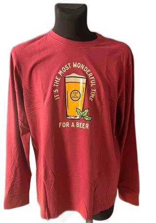 Life Is Good, Camiseta de manga larga para hombre XL, Color: Rojo - Imagen 2 de 4