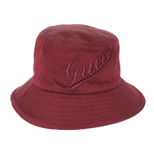 GUCCI Rosso Ancora Fisherhut aus Baumwolle Gr...