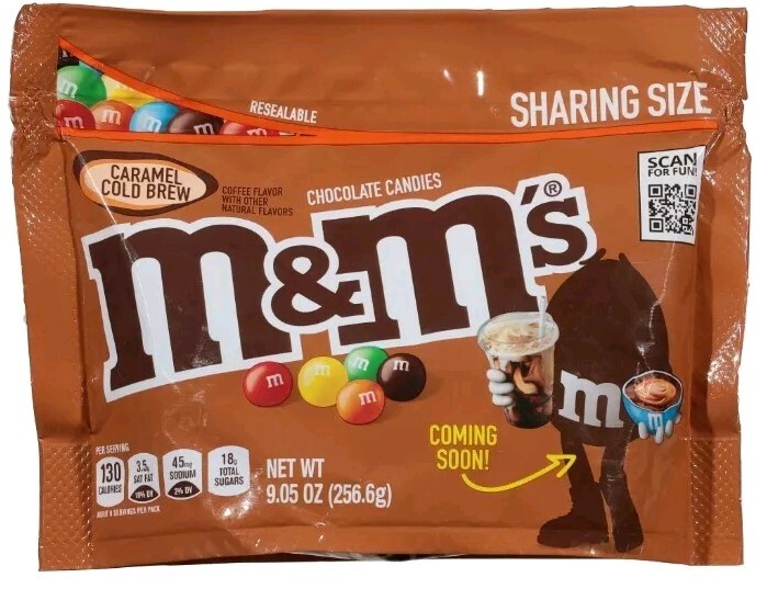 M&M's Caramel Cold Brew Chocolate Candy - Sharing Size Resealable