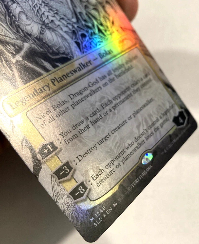 MTG Nicol Bolas, Dragon-God BORDERLESS FOIL Secret Lair Drop Series 1246 NM - Image 2 of 4