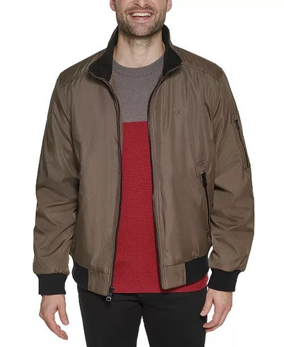 calvin klein men's ripstop bomber jacket