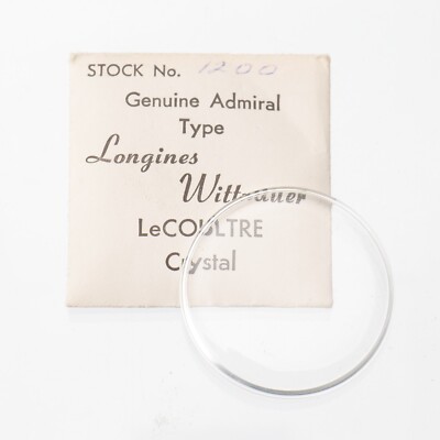 Genuine Admiral Type Longines Wittnauer LeCoultre #1200 Watch Crystal (G2D2)