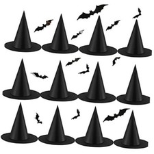 12pcs Halloween Witch Hats Costume Accessories Party Decorations for Halloween