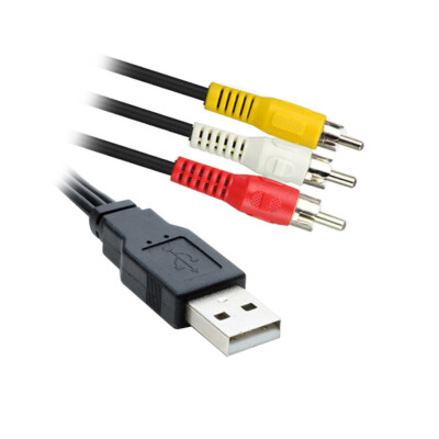 G53 USB auf Cinch AV Kabel Cinch auf USB Kabel USB 2.0 Stecker auf Cinch Stecker