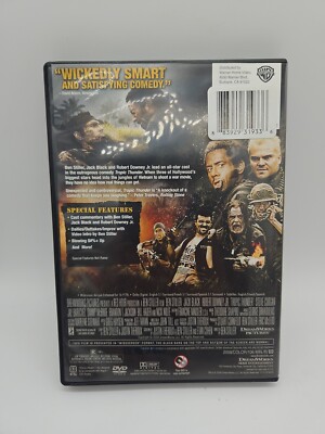 Tropic Thunder (2008 DVD) Jack Black, Ben Stiller, Robert Downey