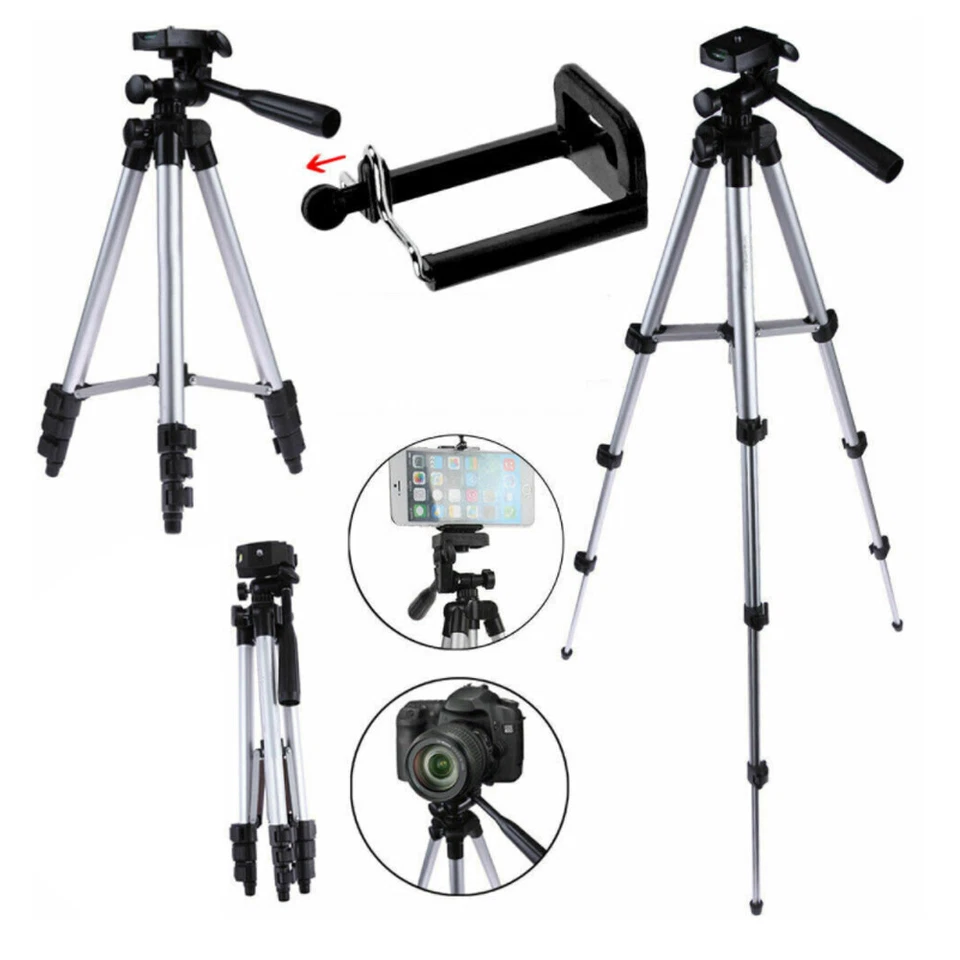 US 1 Pack Camera Lightweight Portable Tripod Mounting Phone Holder Carry Case - Image 4 of 4
