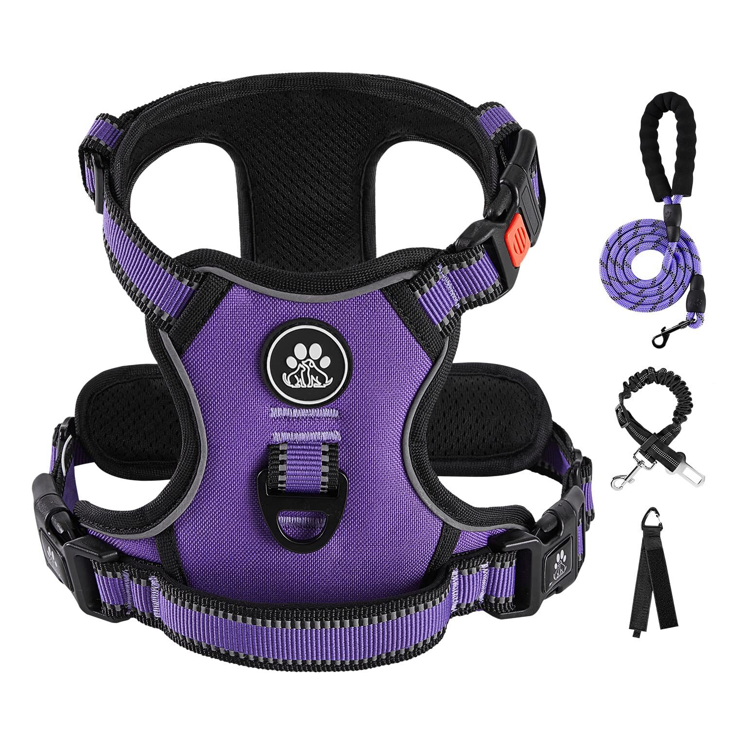 IVY&LANE No Pull Dog Harness for Small Dogs, Dog Vest Harness with Leash, Saf...