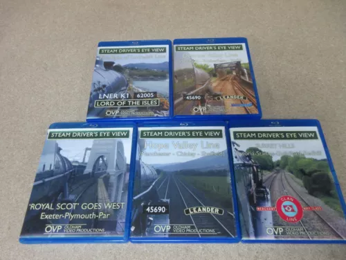 5 x Railway BLU-RAY  Steam Trains Job Lot SURREY HILLS KYLE OF LOCHALSH etc OVP