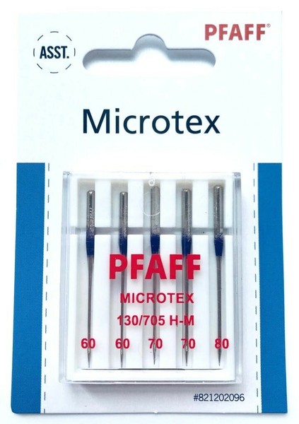 Original Pfaff NäHmaschinen Nadeln Microtex 130/705 H-M StäRke 60-80 FüR Pfaff..-image