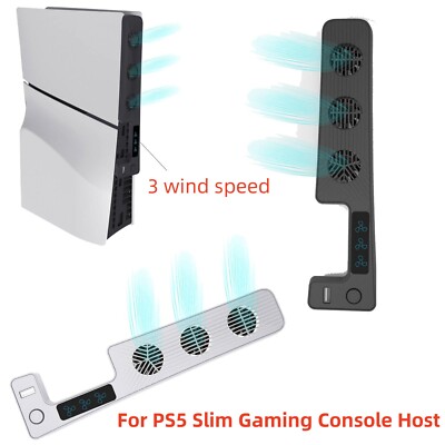 Ventola Di Raffreddamento Esterna Per Sony PlayStation 5 Slim &ndash; Accessorio Nero, Nuovo E In Confezione
