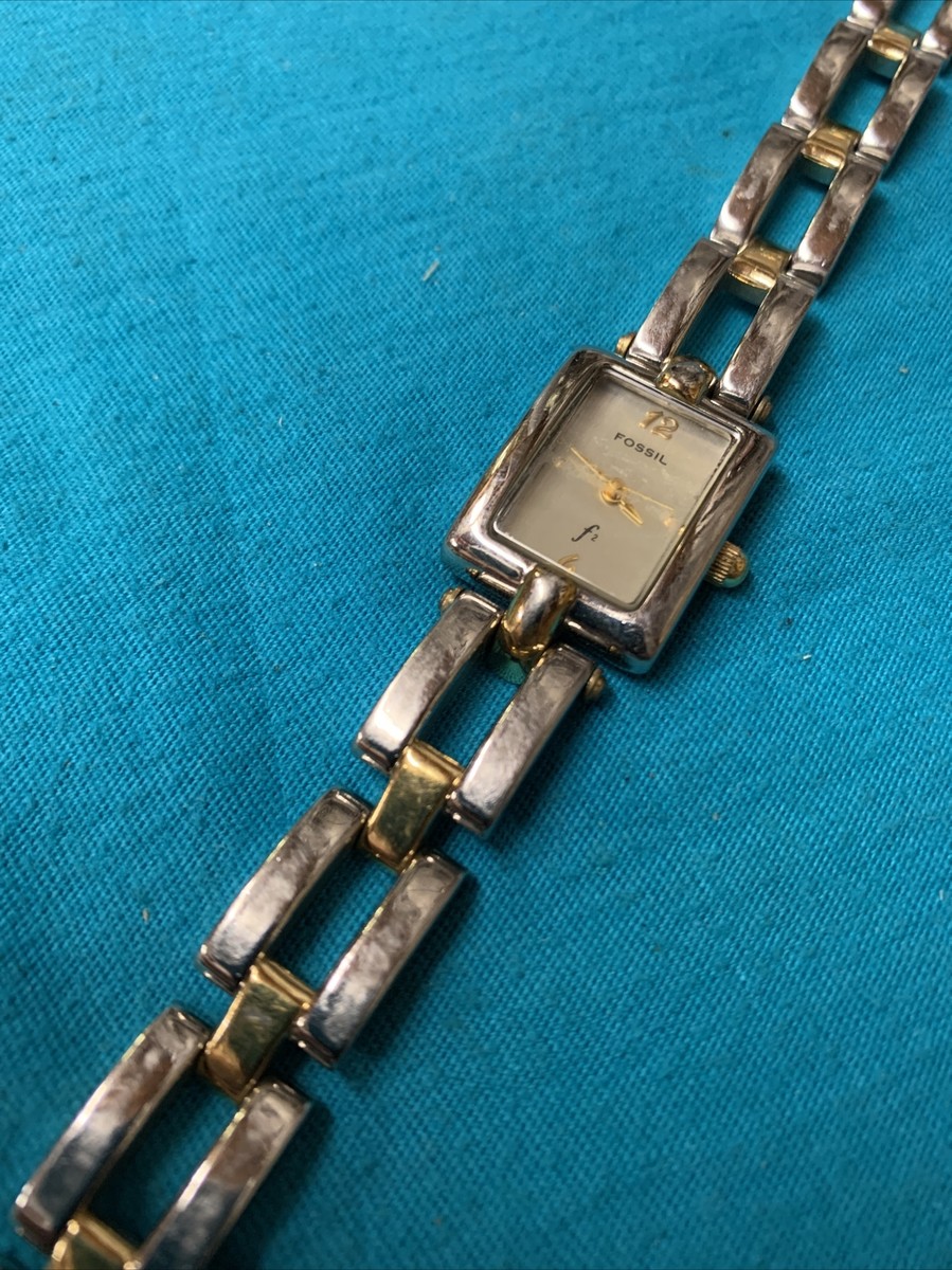 Ladies Fossil Analog F2 Watch With Rectangular Face ES 8924