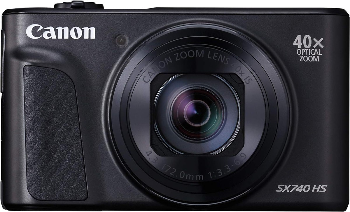 Canon PowerShot SX740 HS 20.3MP Digital Camera Silver Black Canon PowerShot SX740 HS 20.3MP Digital Camera Silver Black