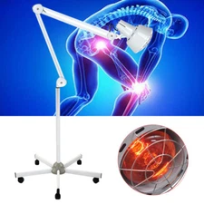 275W. Infrared Red Heat Light Therapy Floor Stand Physiotherapy Lamp Pain Relief