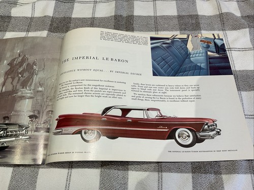 1959 Chrysler Imperial Brochure LeBaron Crown Southampton Excellent Original 59 - Picture 4 of 6