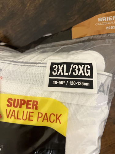 Hanes Herren weiß Baumwolle Slips ordentlich weiß 8 Stück 2018 ohne Etikett Größe 3XL (48-50) - Bild 5 von 7