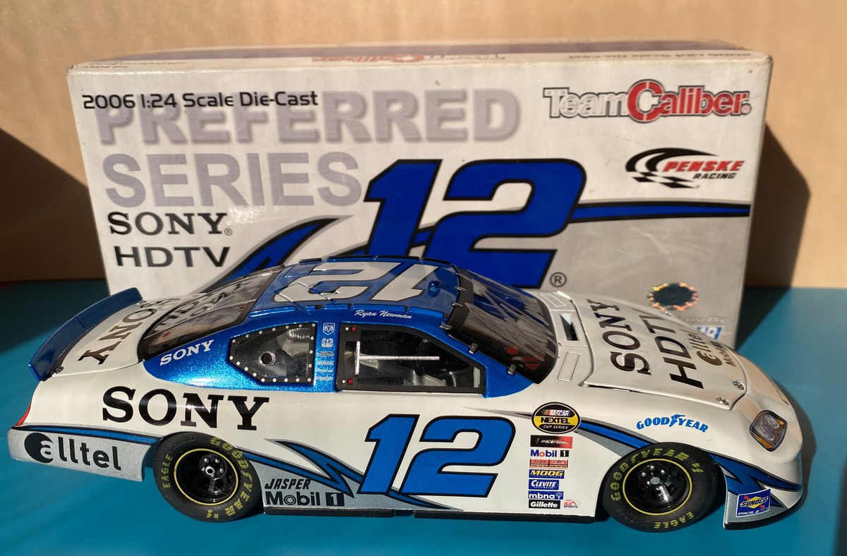 Ryan Newman 2006 Signed 1/24 Team Calibur Diecast #12 Sony Dodge