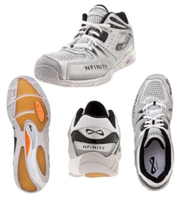 Nfinity Womens BioniQ 2.0 Volleyball Cheer Shoes w Carrying Case NEW - SIZE 7.5