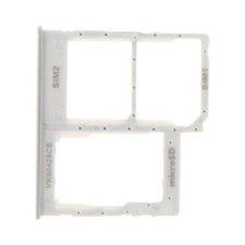 SIM Micro SD Card Tray Dual for Samsung Galaxy A40 White Replacement Part