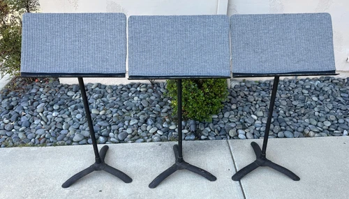 Three Manhasset Model 48 Symphony Padded Music Stands