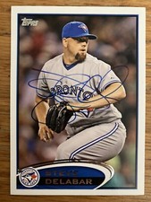 2012 Topps Update #US147 Steve Delabar Autograph Signed Blue Jays