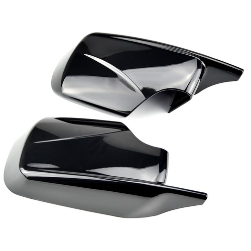 2X For BMW E46 E39 3 Series 1998-2005 Black M4 Style Rearview Mirror Covers Caps - Foto 11 di 11