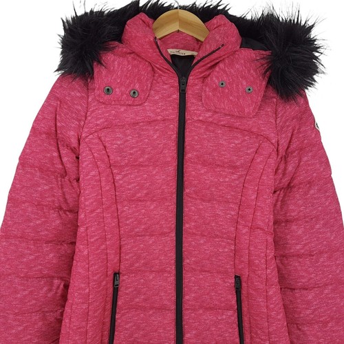 Hollister Women Jacket Pink Casual Hooded Uq7 Size XS - Picture 3 of 7