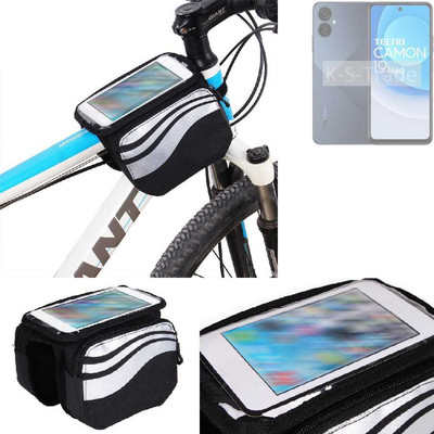 Fahrrad Halterung für Tecno Camon 19 Neo Rahmenhalter Fahrradtasche Rahmentasch