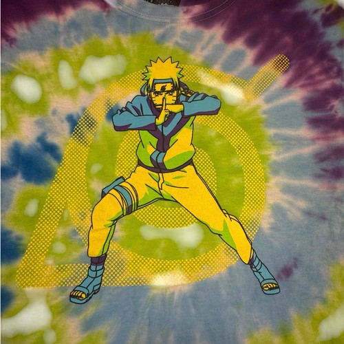 Naruto Shippuden Ripple Junction Graphic Tie Dye T Shirt Size Small Anime Manga - Picture 1 of 5