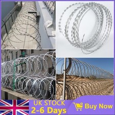 20M Razor Security Wire Fencing Coil Barb Rope Anti Theft Fence for Farm Garden