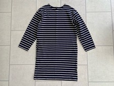 New Uniqlo Navy & White Striped Long Sleeve Jersey Dress Size 8-10 Autumn