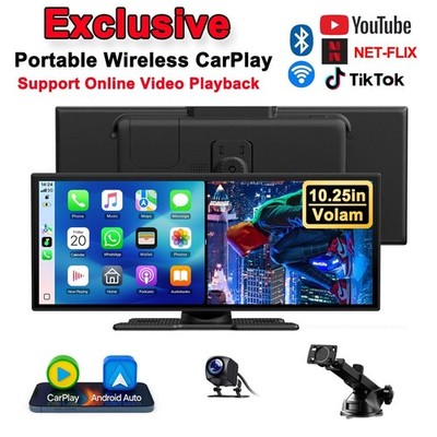 Volam 10,25'' Wireless Carplay&Android Auto Net-flix Carplay mit YouTube Tik Tok