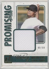 2017 Panini Donruss Promising Pros Materials Gold 88/99 Frankie Montas fm0