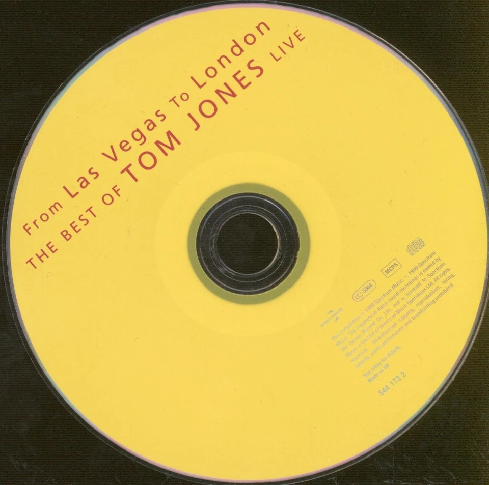 Tom Jones Von Las Vegas Nach London: Das Beste Von Tom Jones Live CD UK Spectrum - Bild 3 von 3