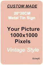 Custom Tin Metal Signs  Plaque Home Decor Wall Sticker Iron Art 8x12