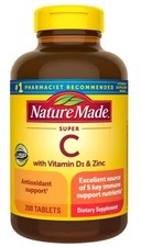 Nature Made Super C 200 Tablets + Vitamin D3,...