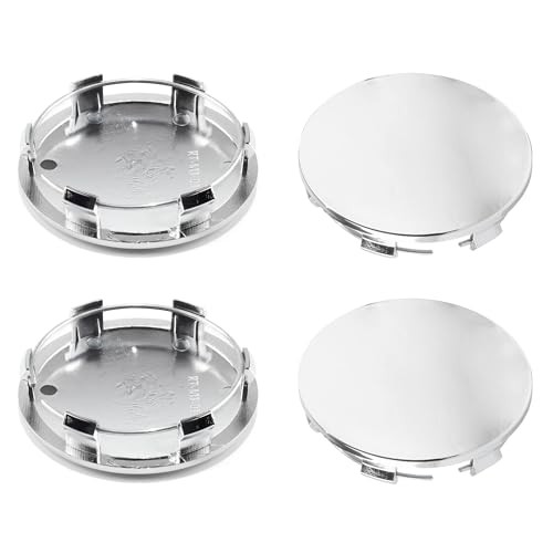 4Pcs Wheel Center Caps for 2005-2013 GMC Wheel Rim, Compatible with a.Chrome