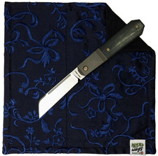 50 WAYS POCKET POCKET HANK Everyday Carry EDC Gear Handkerchief Blue Satin