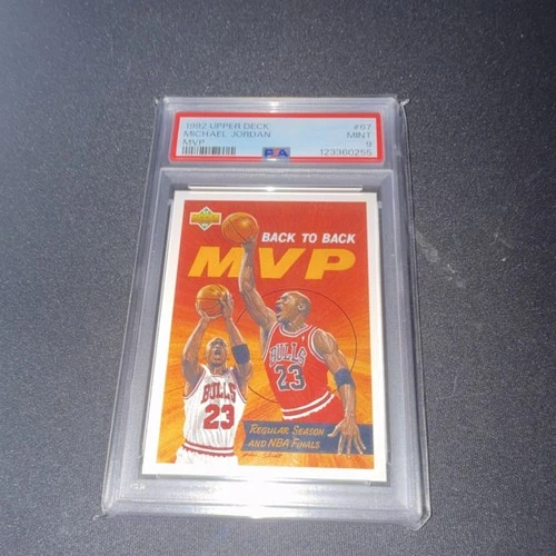 Upper Deck 1992 Michael Jordan Back to Back MVP #67 PSA 9 Chicago Bulls NBA Card