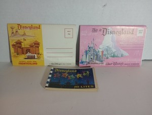 Vintage Disneyland Postcard Booklets And Hi-Lites Booklet