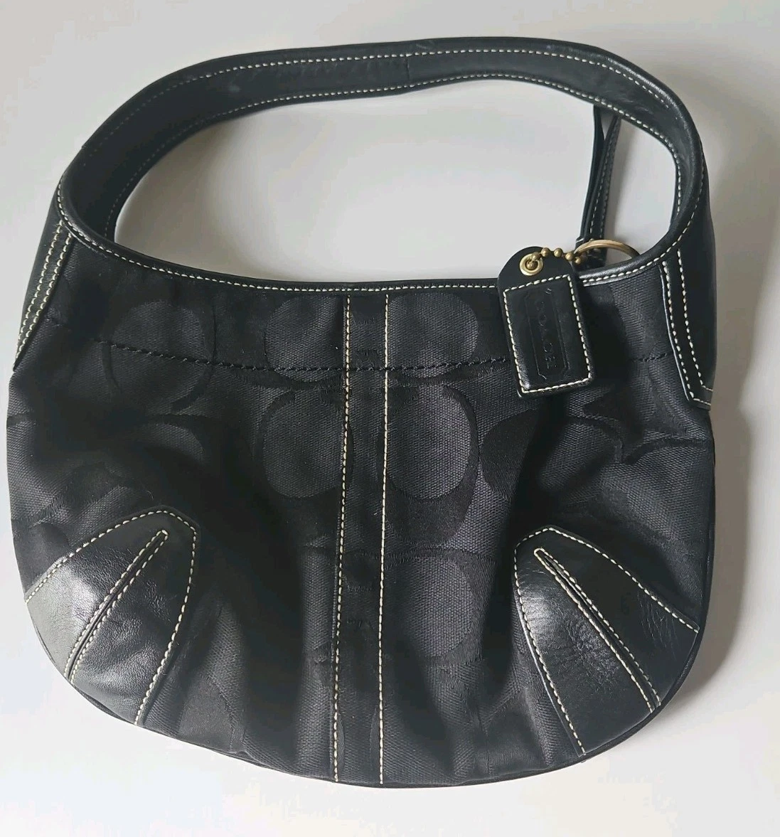 Coach Black Signature Hobo Bag for sale | eBay
