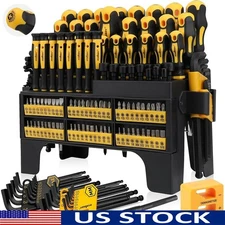 Ergonomic Tool Set 140 Pieces W/ Magnetic Functionality & Organized Rack New