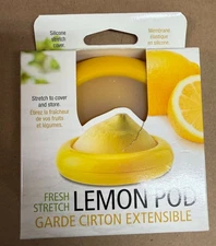Joie BPA-Free Food Storage Container Set 3 Produce Savers Lemon Pods NEW
