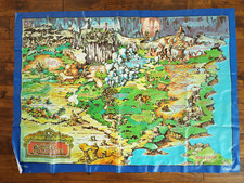 Teddy Ruxpin Worlds of Wonder Mailer and Land of Grundo Map 1986 Vtg