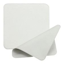 2 Pcs 5" x 5" Glass Cleaning Cloth Double Layer Eyeglasses Polishing Cloth Gray